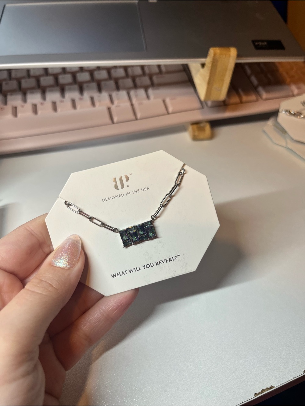 RBP6692 Dazzle Me Bar Necklace